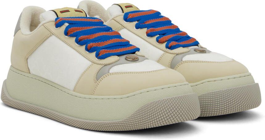 Gucci Beige Screener GG Sneakers - Picture 2