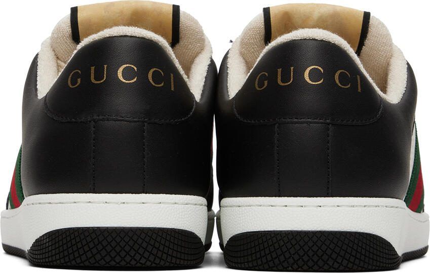 Gucci Black  White Screener Sneakers