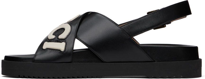 Gucci Black  White Slingback Sandals - Picture 2