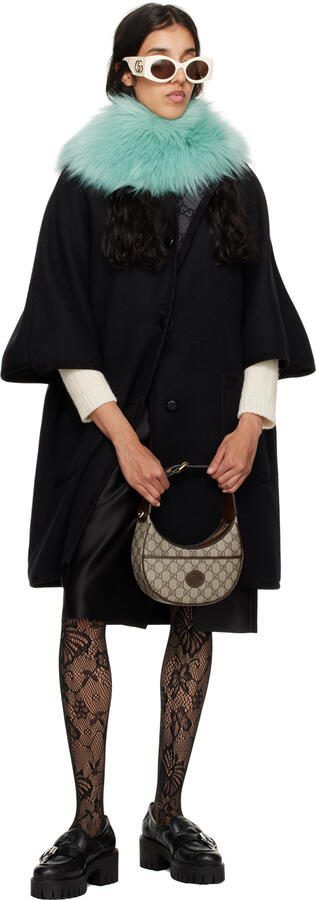 Gucci Black GG Matelassé Loafers - Picture 4