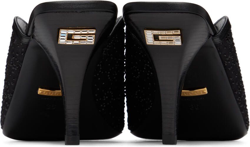 Gucci Black GG Slide Sandals