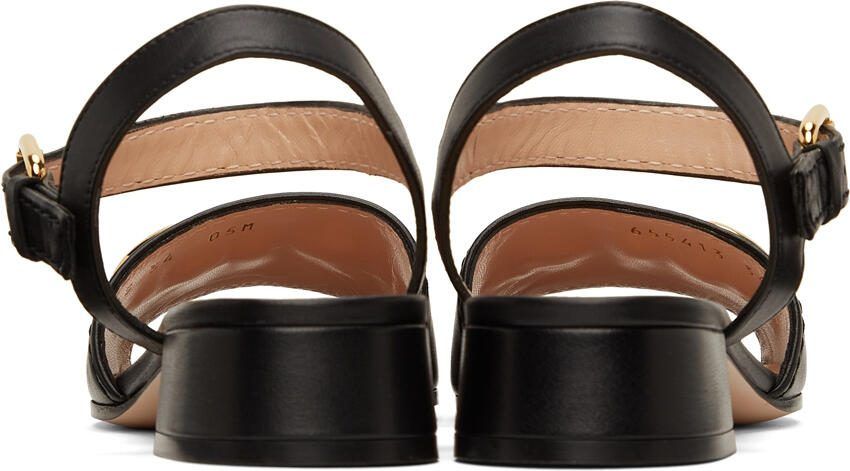 Gucci Black Horsebit Flat Sandals - Picture 3