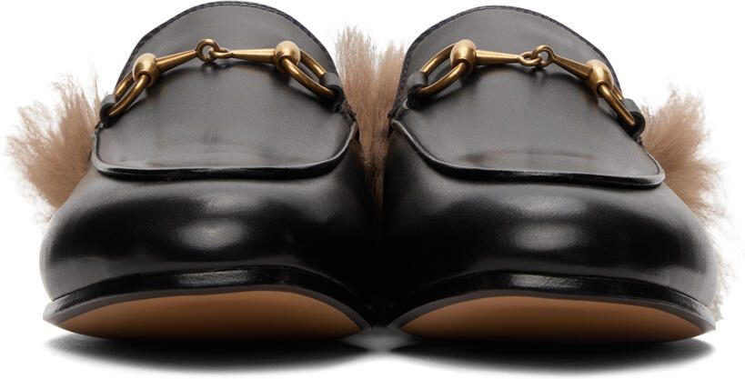 Gucci Black Horsebit Slip-On Princetown Loafers - Picture 3