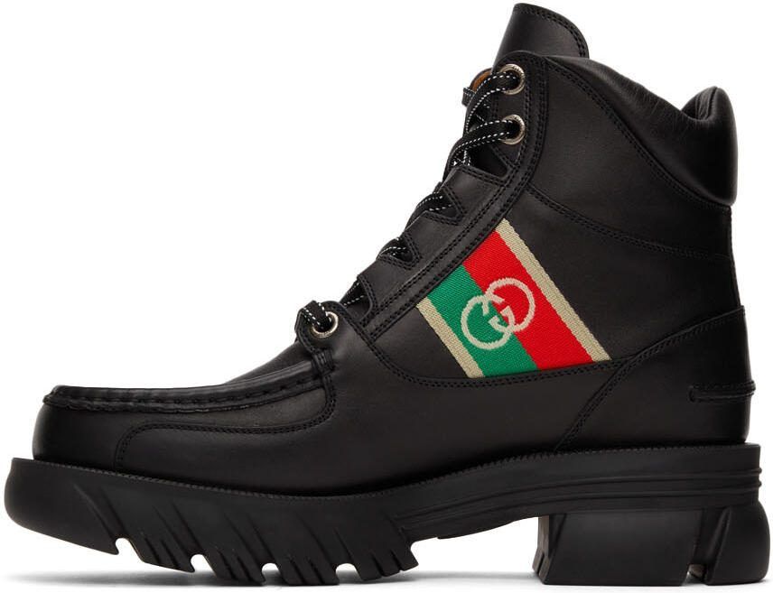 Gucci Black Interlocking G Boots - Picture 2