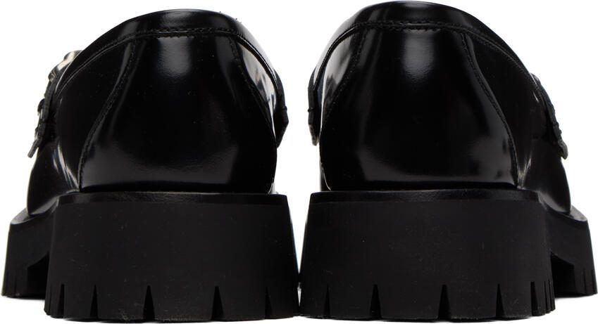Gucci Black Interlocking G Loafers