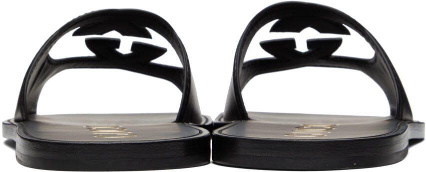 Gucci Black Interlocking G Slides - Picture 2