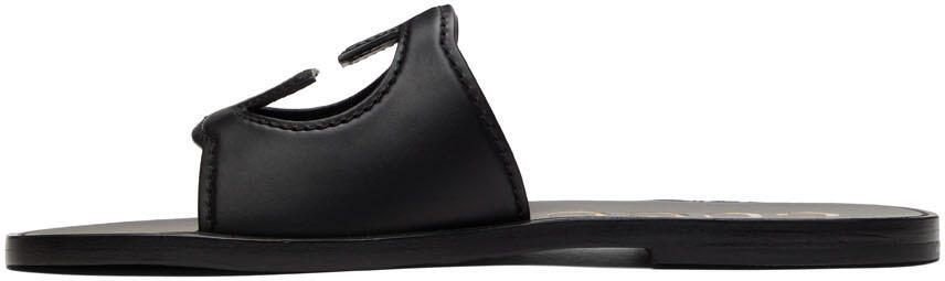 Gucci Black Interlocking G Slides - Picture 3