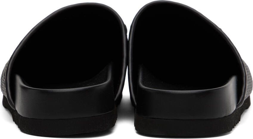 Gucci Black Leather Horsebit Loafers