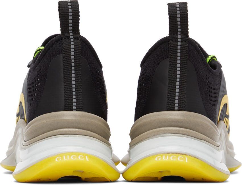 Gucci Black Run Low-Top Sneakers - Picture 5
