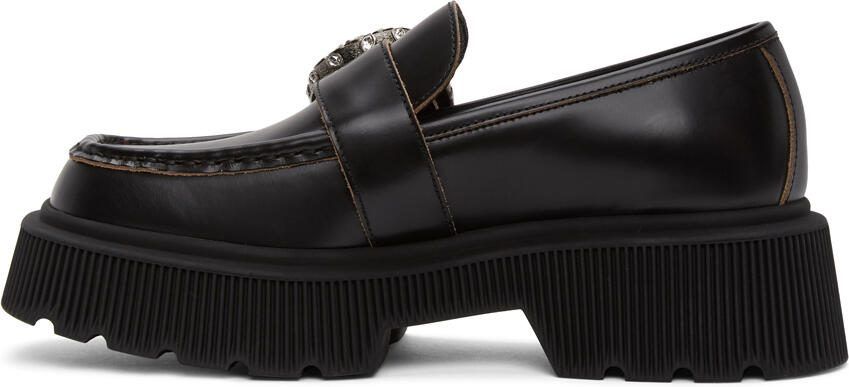 Gucci Black Tiger Head Loafers - Picture 2
