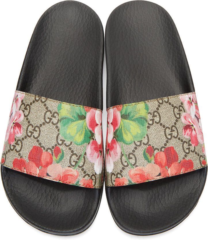 Gucci Multicolor GG Flora Slides