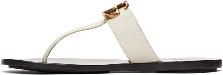 Gucci Off-White GG Marmont Sandals - Picture 2
