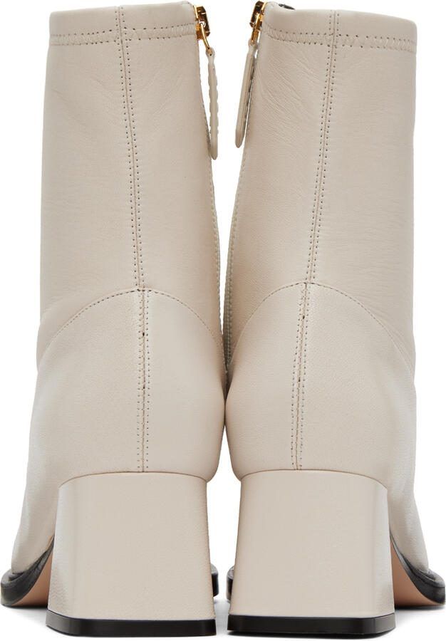 Gucci Off-White Horsebit Boots - Picture 3