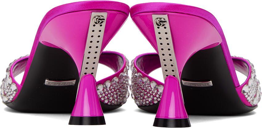 Gucci Pink Galactica Heeled Sandals - Picture 2