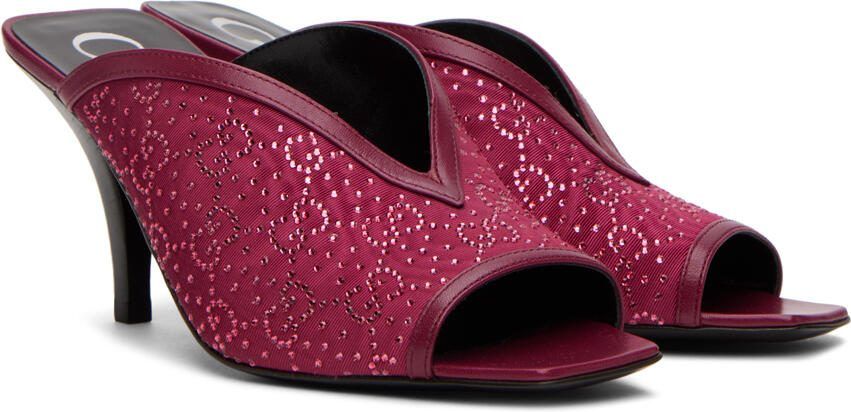 Gucci Pink GG Slide Sandals - Picture 2