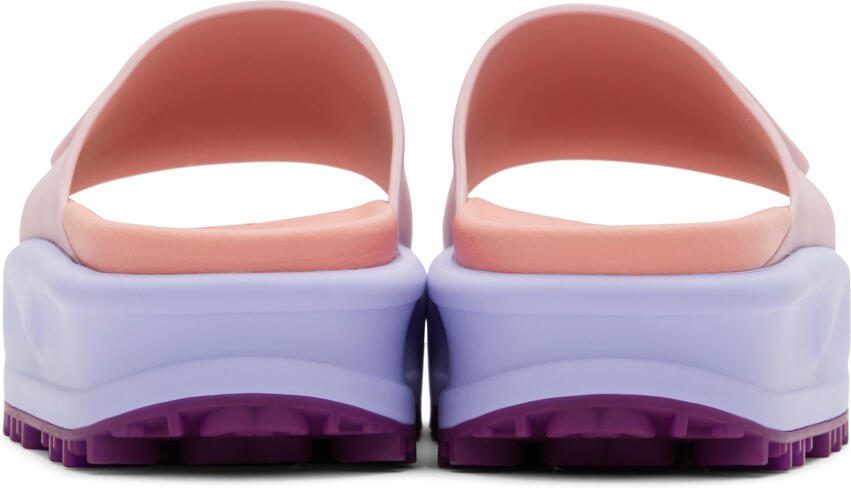 Gucci Purple  Pink Rubber Sandals