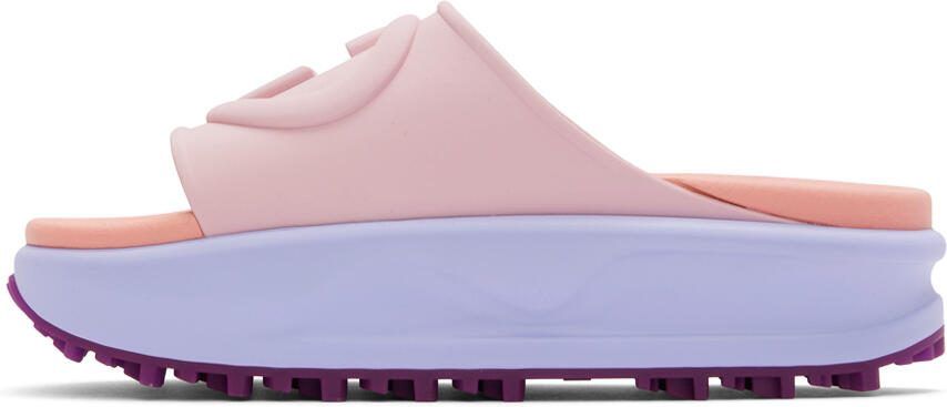 Gucci Purple  Pink Rubber Sandals - Picture 3