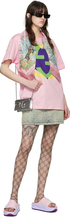 Gucci Purple  Pink Rubber Sandals - Picture 4