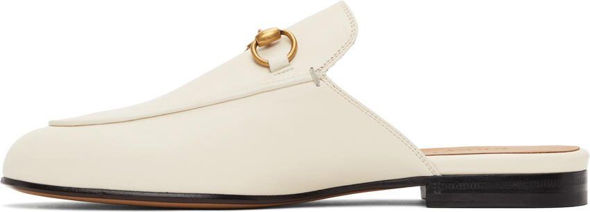 Gucci White Princetown Slippers - Picture 2