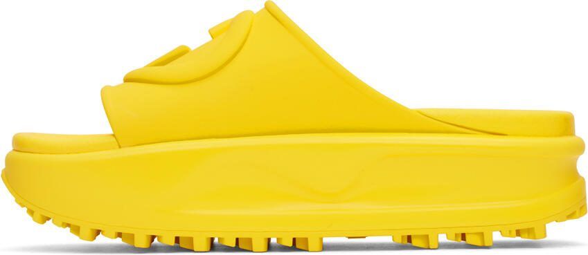 Gucci Yellow Interlocking G Slides - Picture 3
