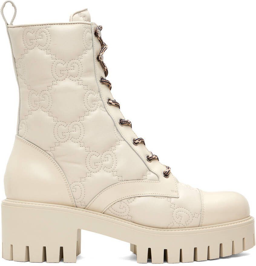 Gucci Off-White GG Boots