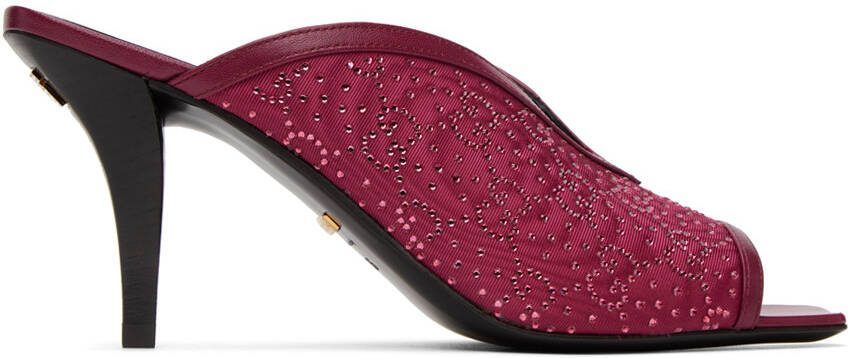 Gucci Pink GG Slide Sandals - Picture 5