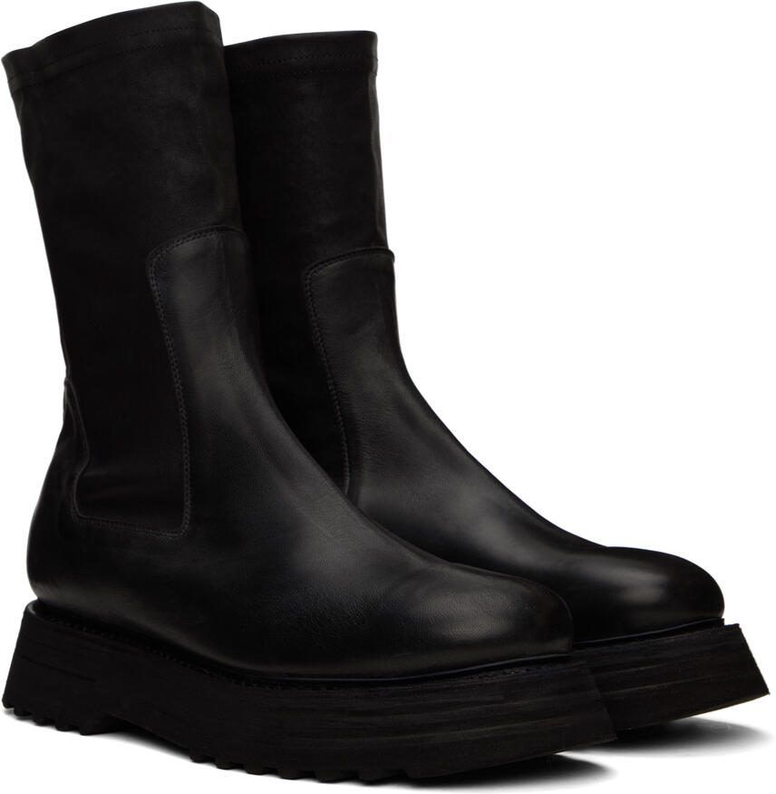 Guidi Black 528V Chelsea Boots
