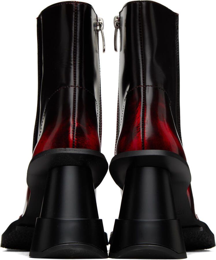 Henrik Vibskov Black  Red Elle Driver Boots - Picture 2