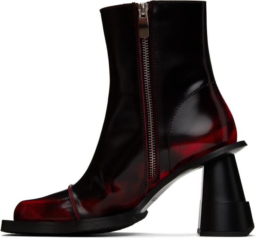 Henrik Vibskov Black  Red Elle Driver Boots - Picture 3