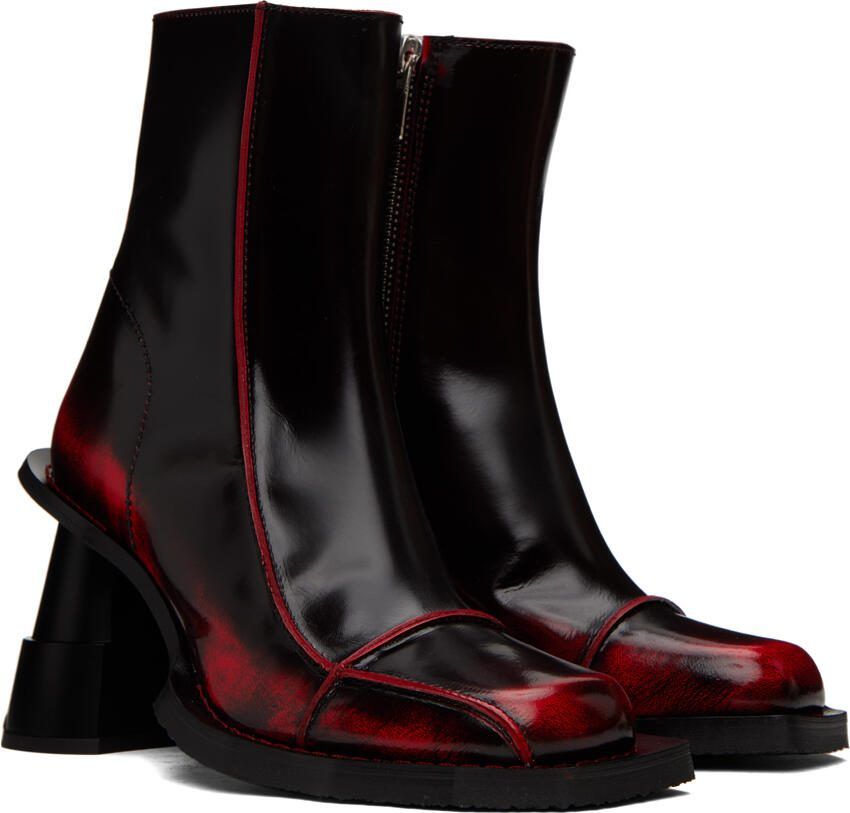 Henrik Vibskov Black  Red Elle Driver Boots