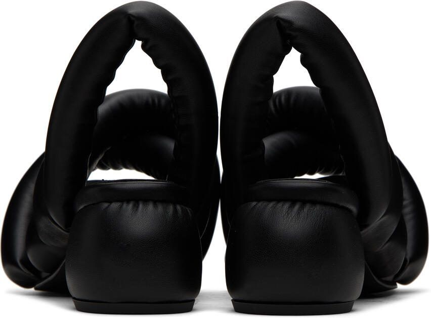 Henrik Vibskov Black Yume Edition Sausage Heeled Sandals