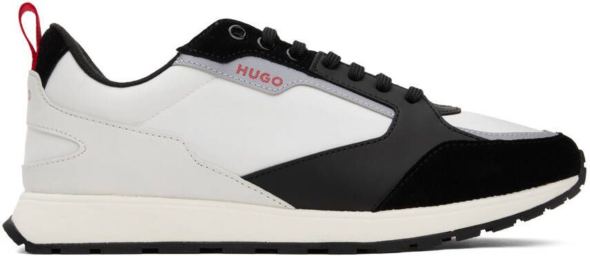 Hugo Black  White Retro Icelin Runn NYPU Sneakers
