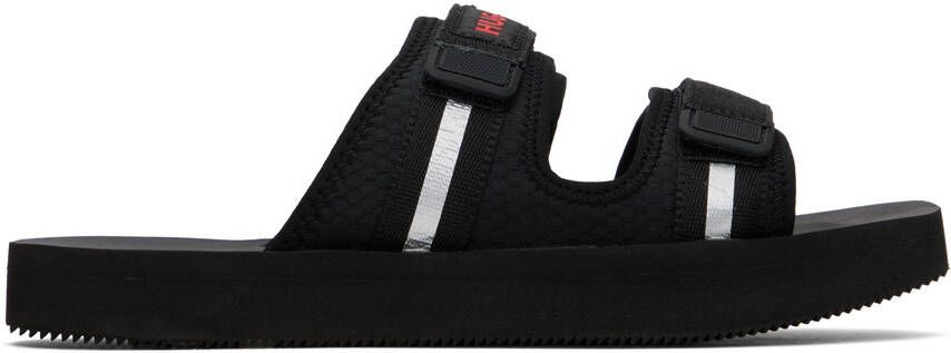 Hugo Black Logo Sandals - Picture 5