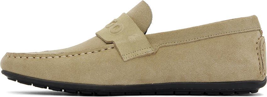 Hugo Beige Dandy Loafers - Picture 3