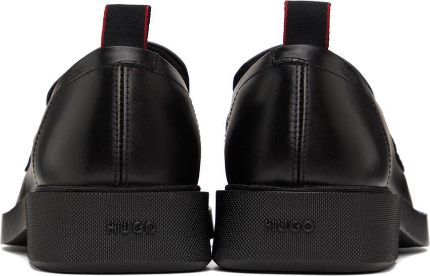 Hugo Black Embossed Loafers