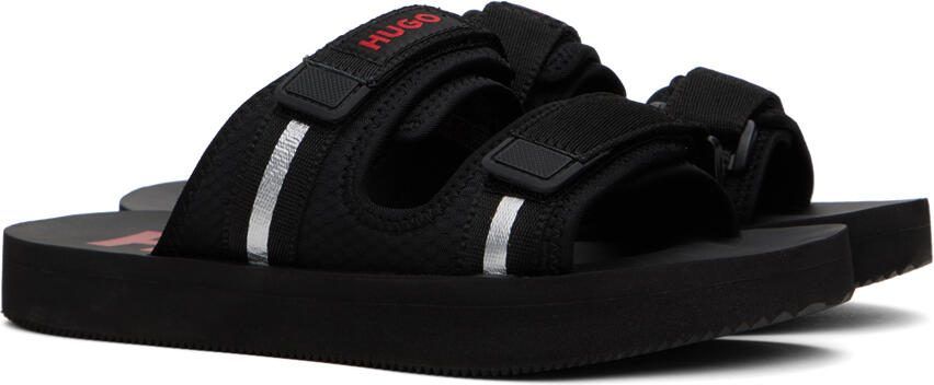 Hugo Black Logo Sandals - Picture 2