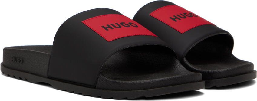 Hugo Black  Red Match Slides - Picture 2