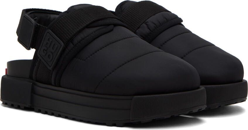 Hugo Black Padded Sandals - Picture 2