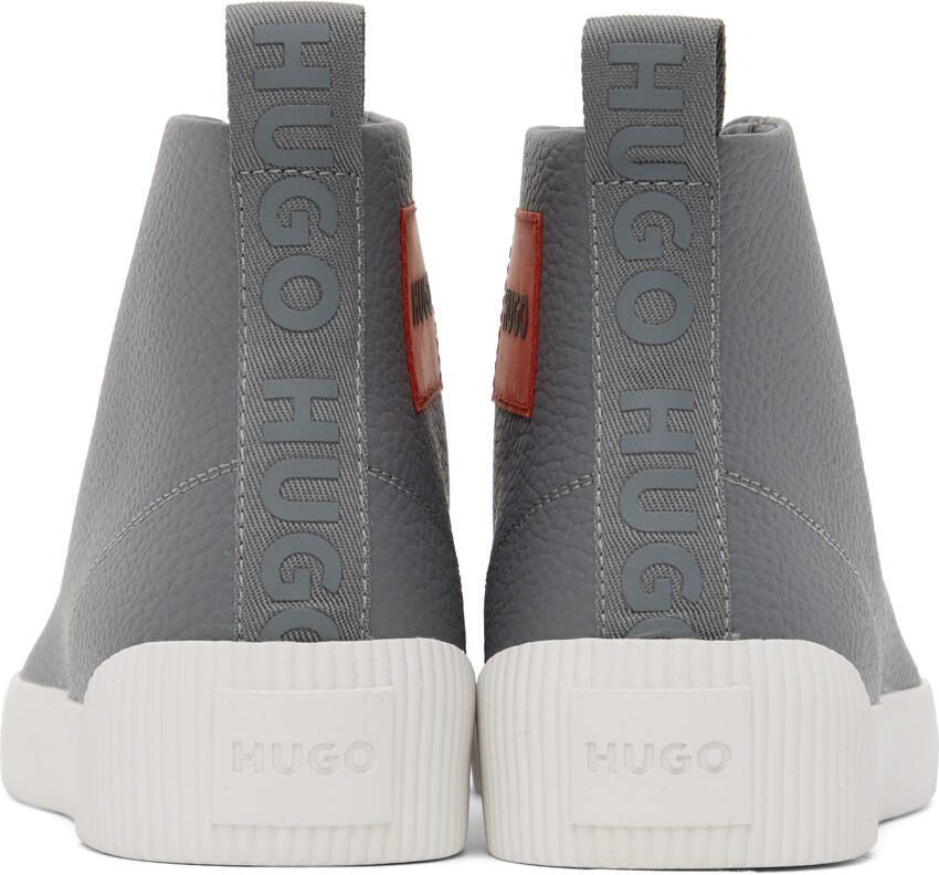 Hugo Gray Zero Hito High-Top Sneakers