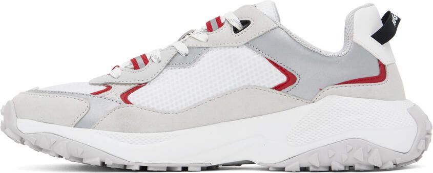 Hugo White Paneled Sneakers - Picture 4