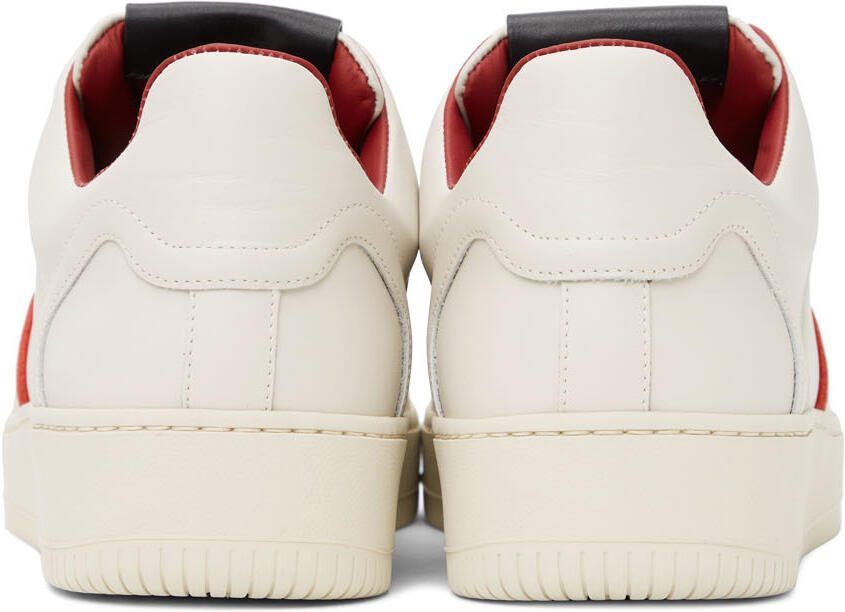 Human Recreational Services Off-White  Red Mongoose Low Sneakers