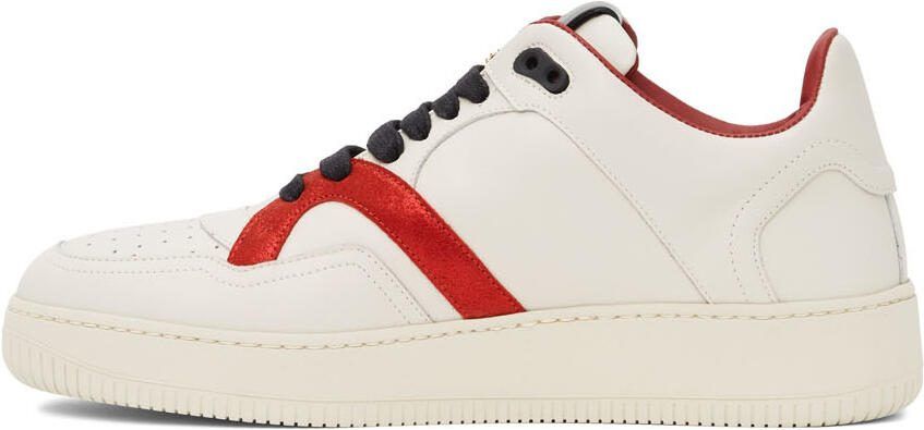 Human Recreational Services Off-White  Red Mongoose Low Sneakers - Picture 3