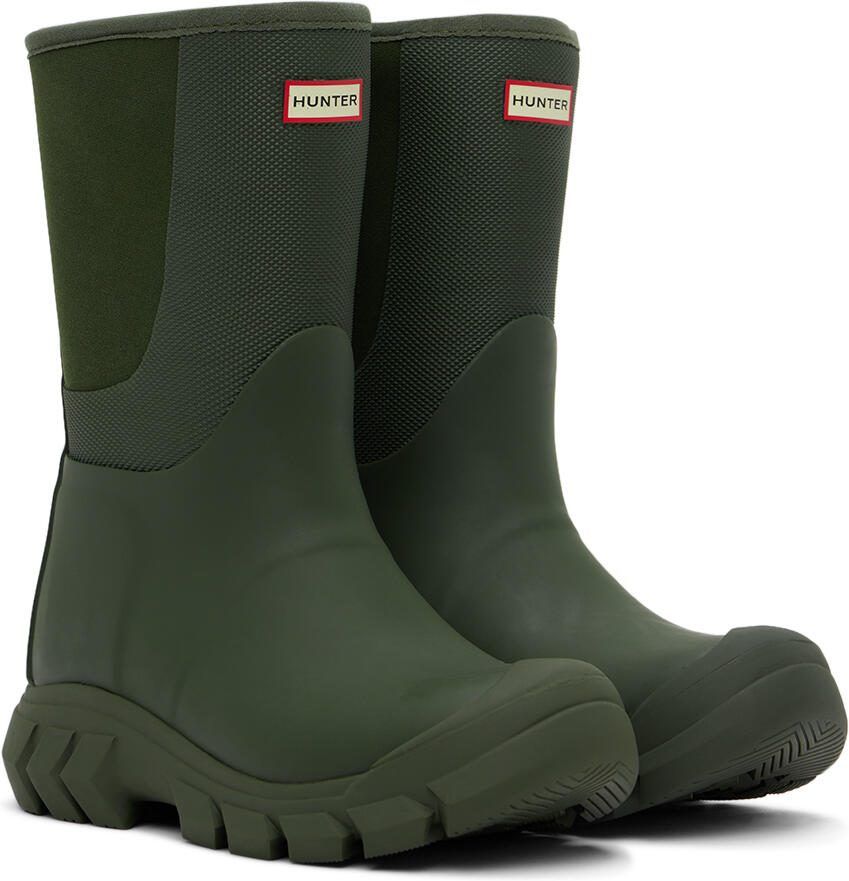 Hunter Kids Khaki Field Hybrid Big Kids Boots - Picture 2