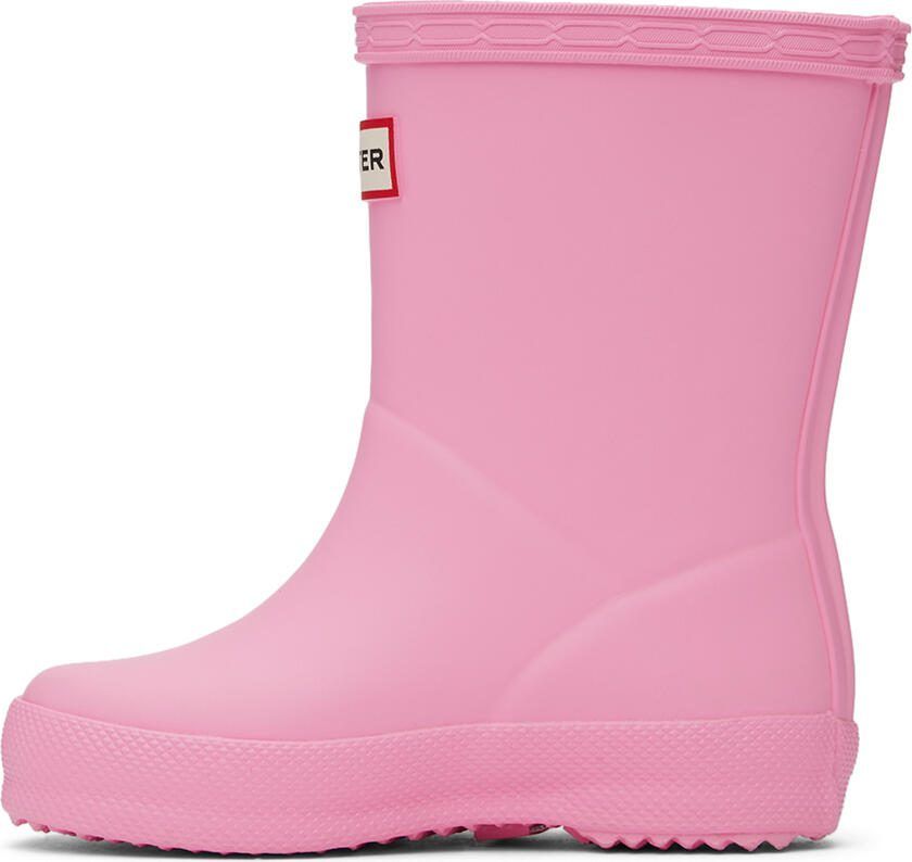Hunter Kids Pink First Classic Little Kids Rain Boots - Picture 3