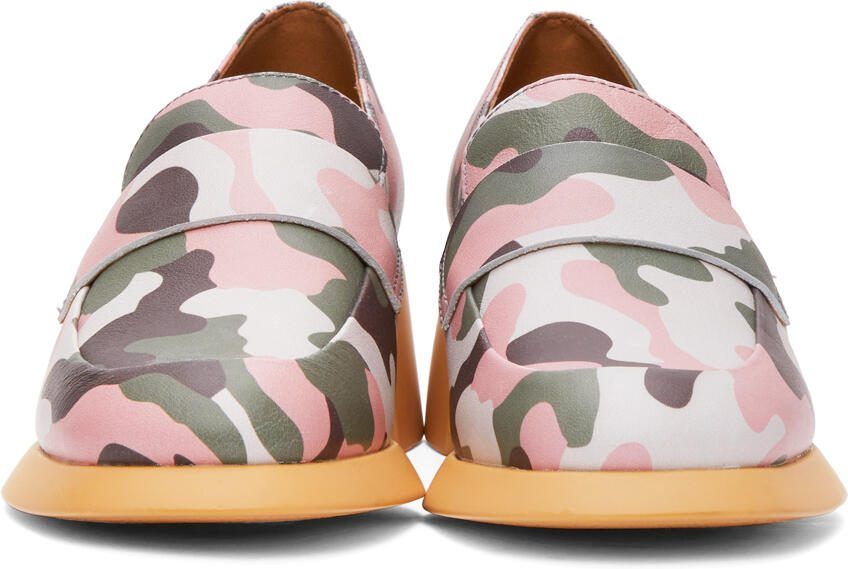 I'm Sorry by Petra Collins Green  Pink Camper Edition Camo Loafers - Picture 2