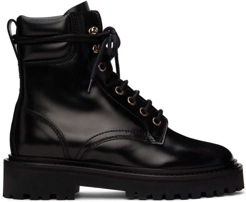 Isabel Marant Black Campa Ankle Boots - Picture 5