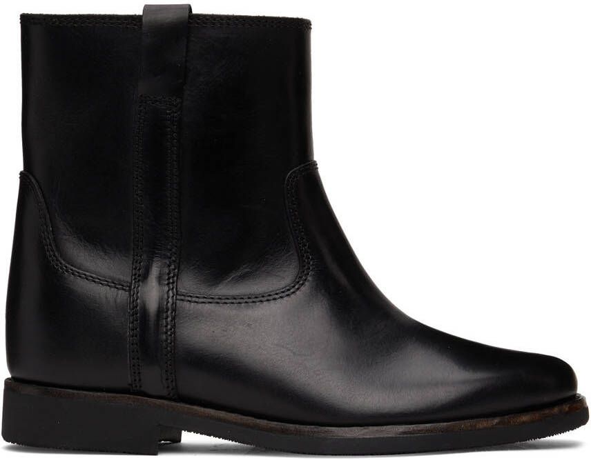 Isabel Marant Black Leather Susee Boots - Picture 5