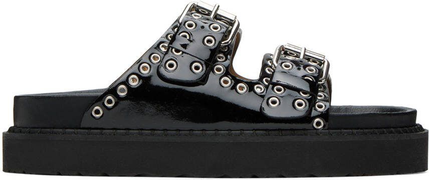 Isabel Marant Black Lennyo Buckle Sandals - Picture 2
