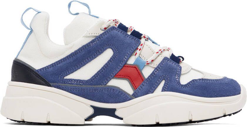 Isabel Marant Blue  White Kindsay Sneakers - Picture 4