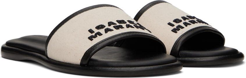 Isabel Marant Off-White  Black Vikee Sandals - Picture 3